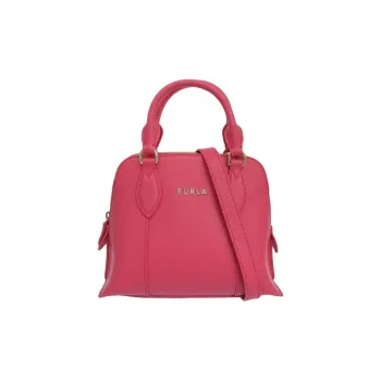 Furla Vittoria Leather Shoulder Bag, Crossbody Bag, Handbag Mini Women's Smoke Pink