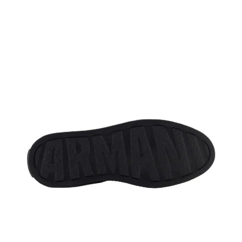 ARMANI EXCHANGEAE Low Top Skateboard Shoes Men's Black-5