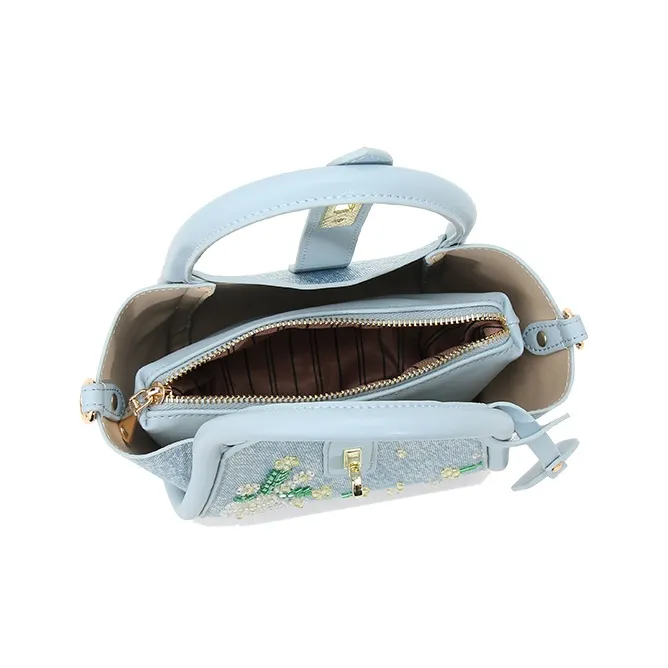 Carit&Koty PU Handbag Regular Women's Blue-3
