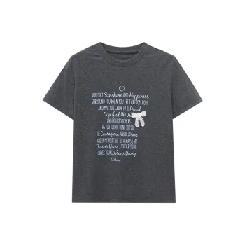 CHARM PICK T Shirts Women's Dark Gray