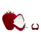 Berry, You Can't Do It+Velour Bowknot Ring-Clothing Sets