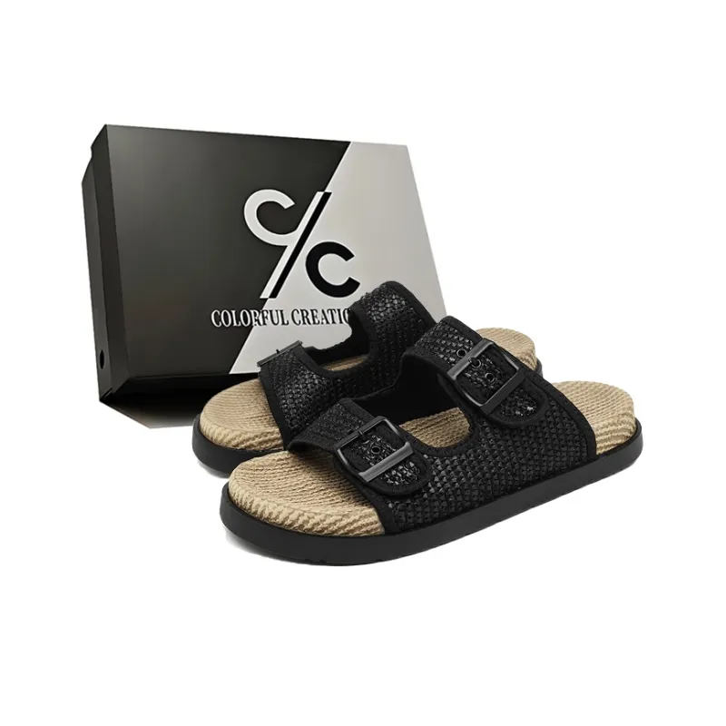Colorful Creations EVA Cut Out Quiet Slip Resistant Odor Resistant Abrasion Resistant Slide Slippers Men's-8