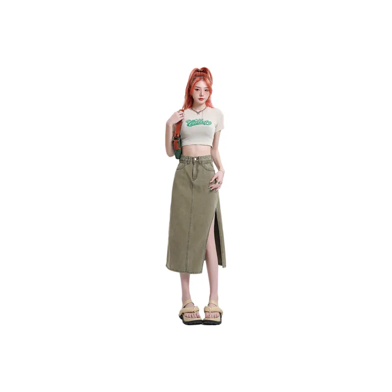 Zomuros Denim Long Skirt Women's-8
