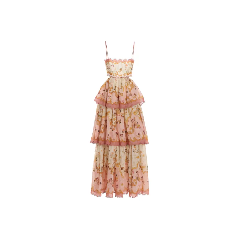 Zimmermann SS23 Sleeveless Dress Women's Orange-0