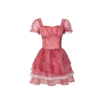 GUOZHEN Short Sleeved Dress Women's