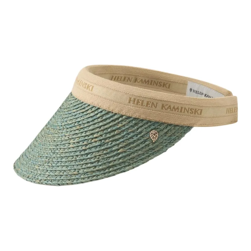 HELEN KAMINSKI Raffia Sun Protection Hats Unisex Green-1