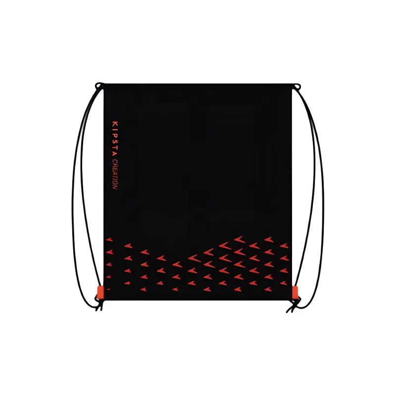 DECATHLON Polyester Backpack Unisex Black Orange-0