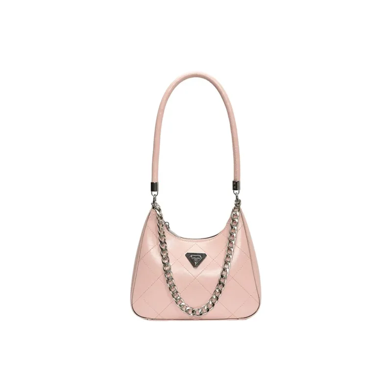 JANE KLAIN Synthetic Leather Underarm Shoulder Bag Women's Black/White/Silver/Pink-16