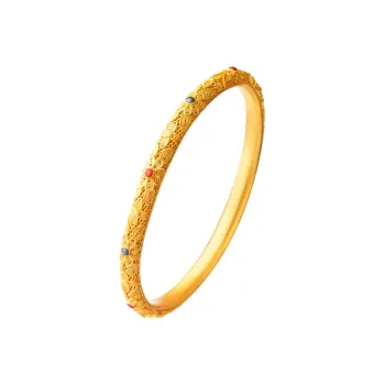 CHOW TAI SENG 990 Fine Silver Bangles Women's