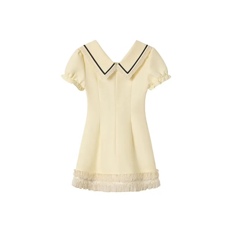 Mu Xiao Xin Short Sleeved Dress Women's-1