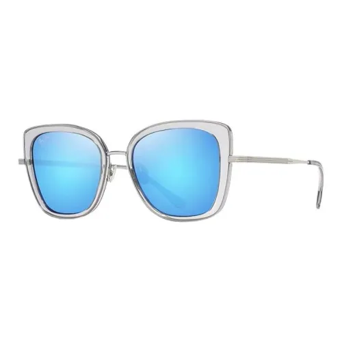 Maui Jim Titanium Acetate Butterfly Sunglasses Women's Transparent
