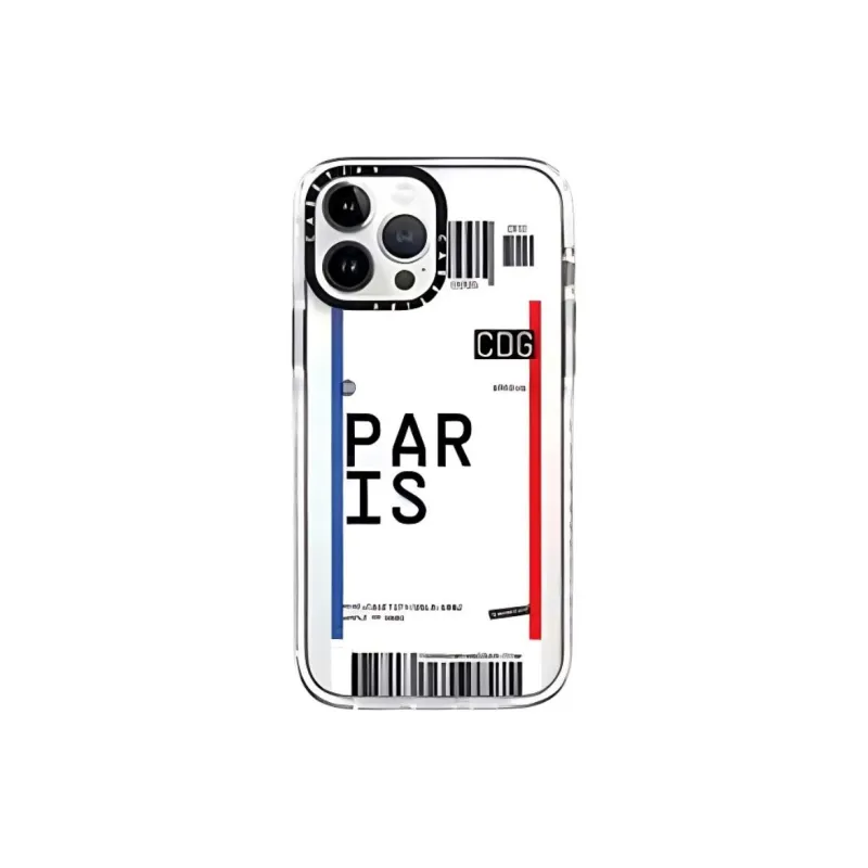 CASETIFY Made Of Polycarbonate City Airline Collection Phone Cases Compatible With IPhone 15/14/13 Series Artsy Style-8