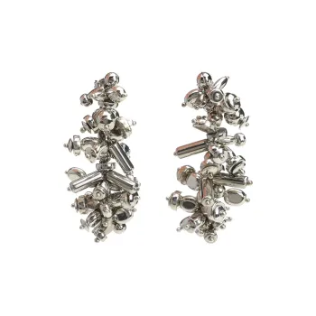 DRIES VAN NOTEN Brass Earrings Women's Silver
