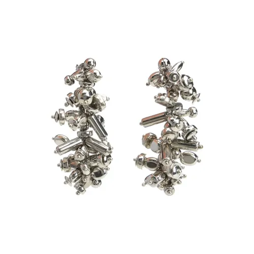 DRIES VAN NOTEN Brass Earrings Women's Silver