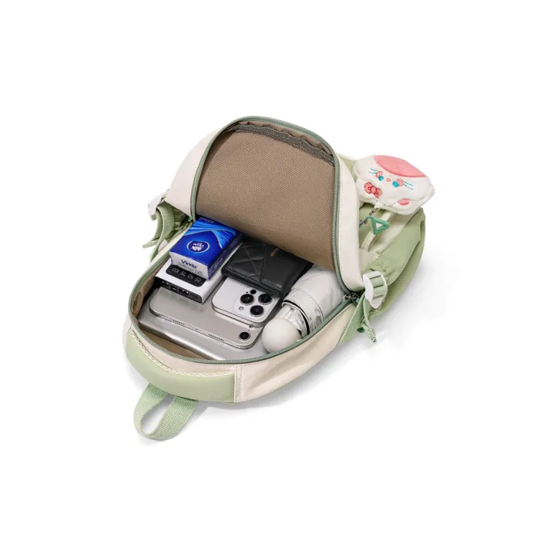 CinvaiKrose Fabric Backpack Lightweight Backpack Travel Bag Trumpets Women's Green-4