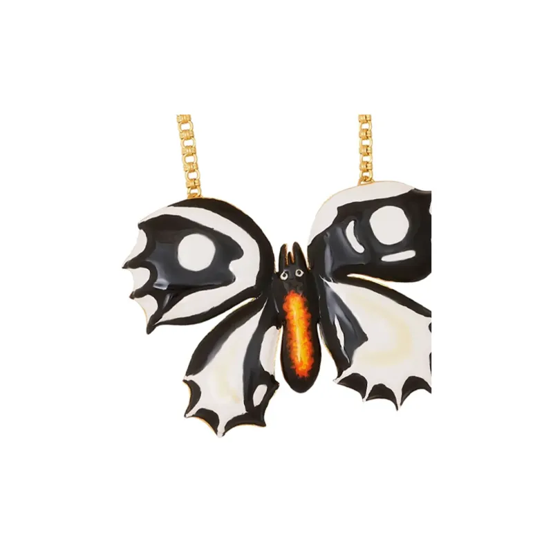 Kenneth Jay Lane Butterfly Chain Necklace-2