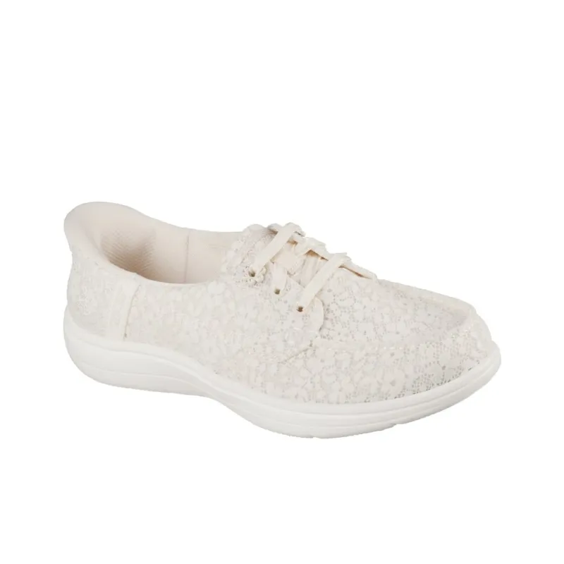 Skechers On The GO Fle Low Top Casual Shoes Women's White-3