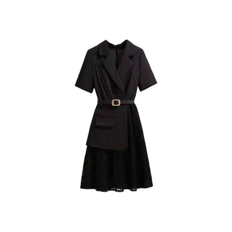 Mu Qingqing Short Sleeved Dress Women's-0