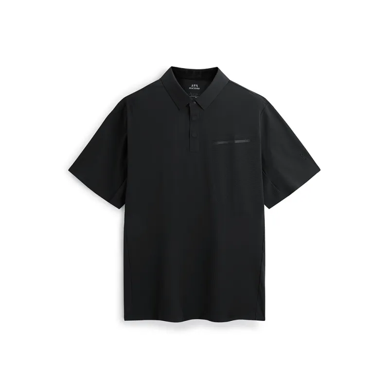 PEACEBIRD MEN Polo Shirts Men Black 1-0