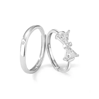 MINGTAIZHUBAO S999 Fine Silver Rings Unisex