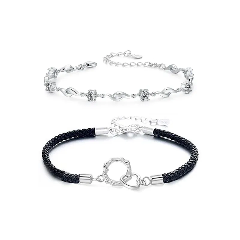 JOYDINNY Alloy Rope Bracelets Unisex-0