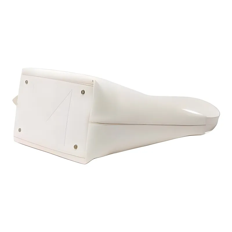 MaxMara Leather One Shoulder Handbag Women's White-3