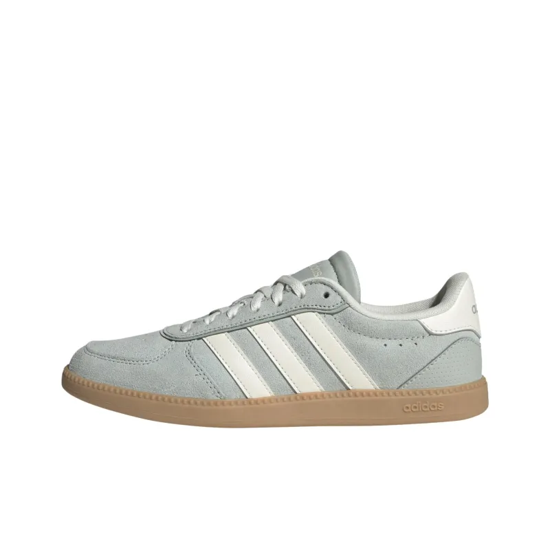 Adidas BREAKNET SLEEK Anti Slip Wear Resistant Low Top Skateboard Shoes Women's Gray-0