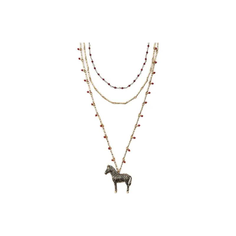ZARA Metal Necklaces Women's Gold-0