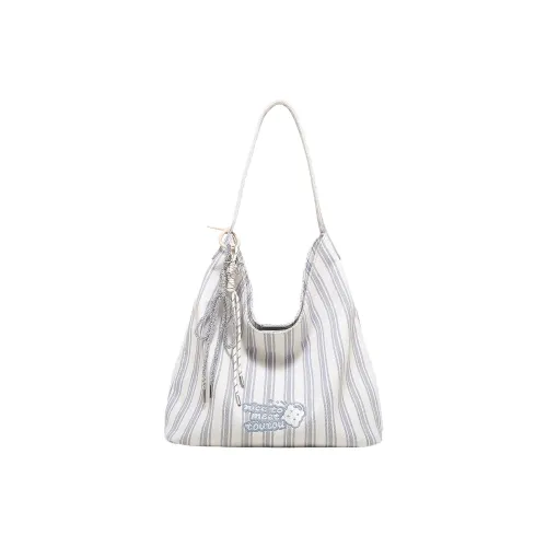TOUTOU Fabric Shoulder Bag Regular Women's Coconut Ash