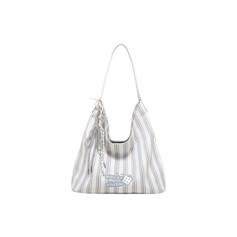 TOUTOU Fabric Shoulder Bag Regular Women's Coconut Ash-0