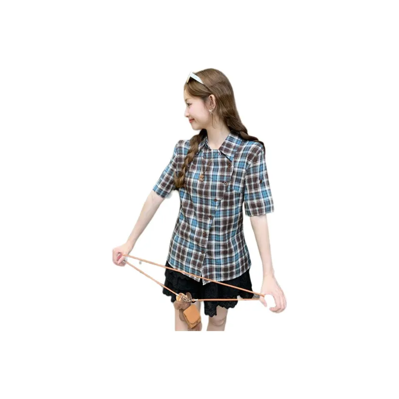 GOSO T Shirts Women's Plaid-0