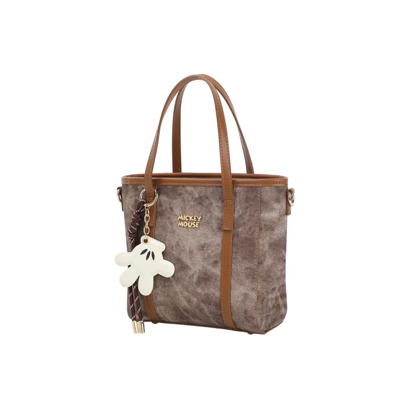 MESUCA ×Disney Mickey Series Synthetic Leather Basket Bag, Shoulder Bag, Crossbody Bag, Handbag Women's-15