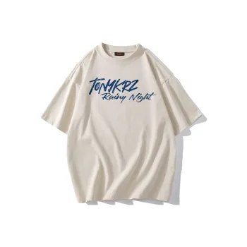 TONYKRZ T Shirts Unisex Light Beige Apricot