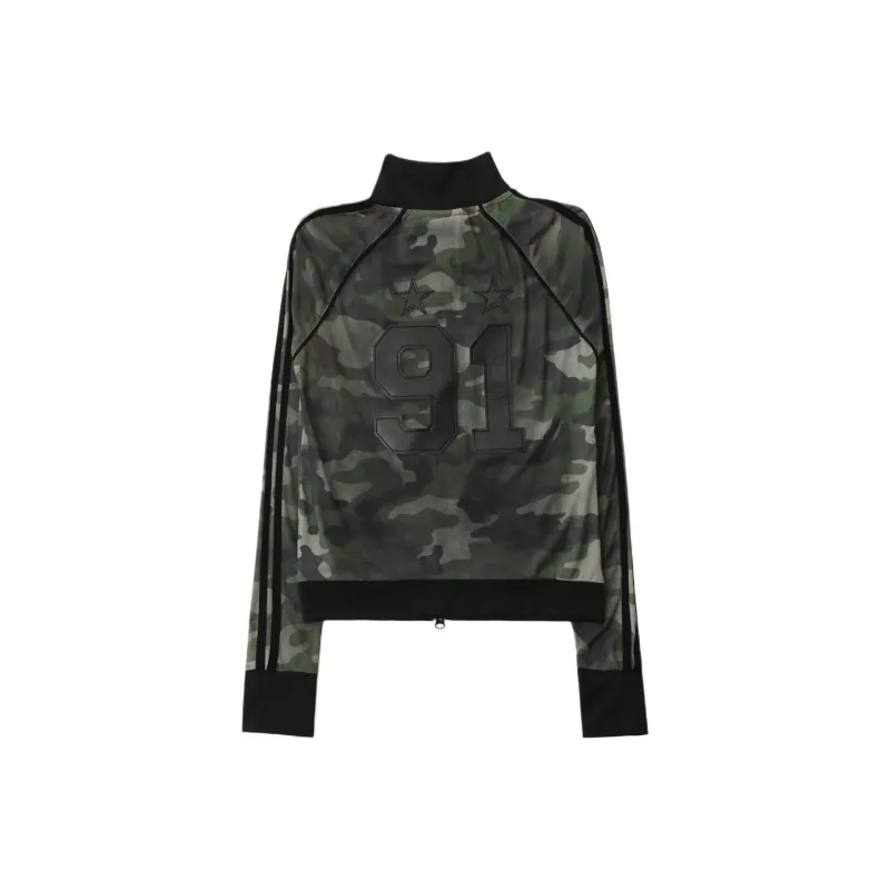 Badblood Jackets Women's Green Camouflage-1