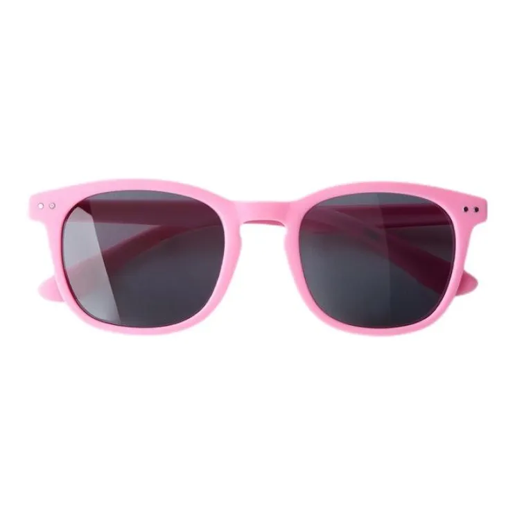 ZARA Plastic Rubber Acrylic Square Sunglasses Unisex Pink-1