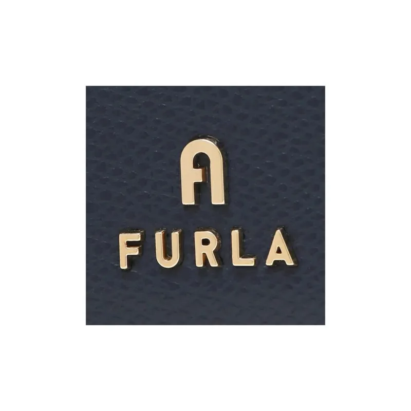 Furla Leather Wallet Women's Marine Blue & Beige-6