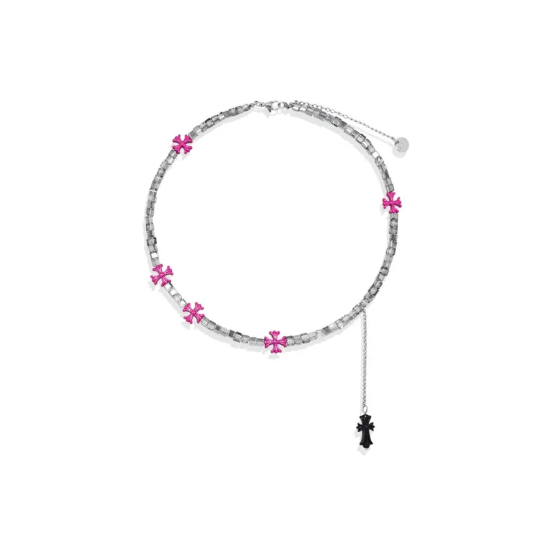 AWE Artificial Crystal Necklace Urban Chic Style Hot Girl Trendy Niche Collarbone Chain Women's-0