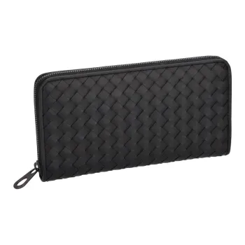 Bottega Veneta Leather Wallet Women's Black
