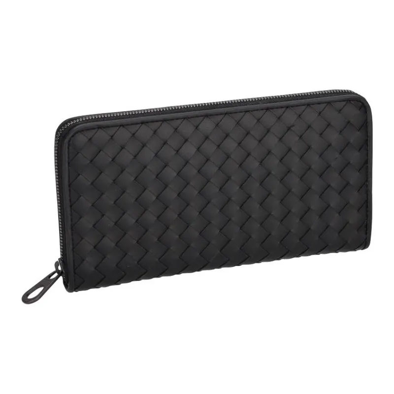 Bottega Veneta Leather Wallet Women's Black-0