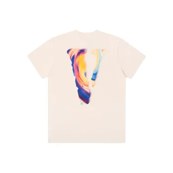 VLONE T Shirts Unisex Beige Multicolor