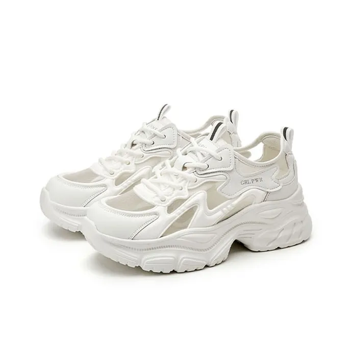 DAPHNE Breathable Low Top Chunky Sneakers Women's-5