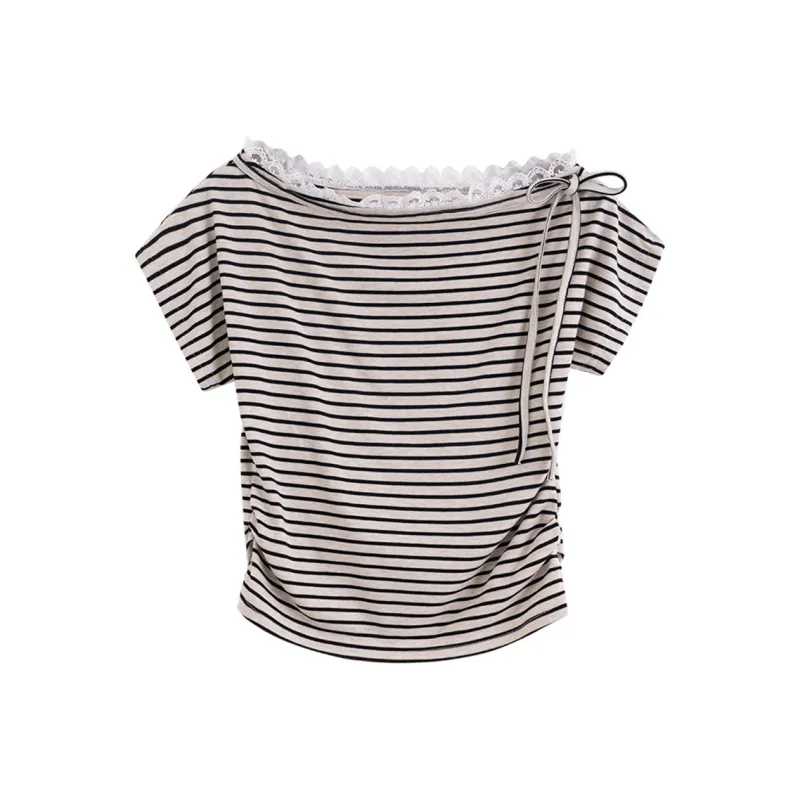 HTMEME T Shirts Women's Apricot-0