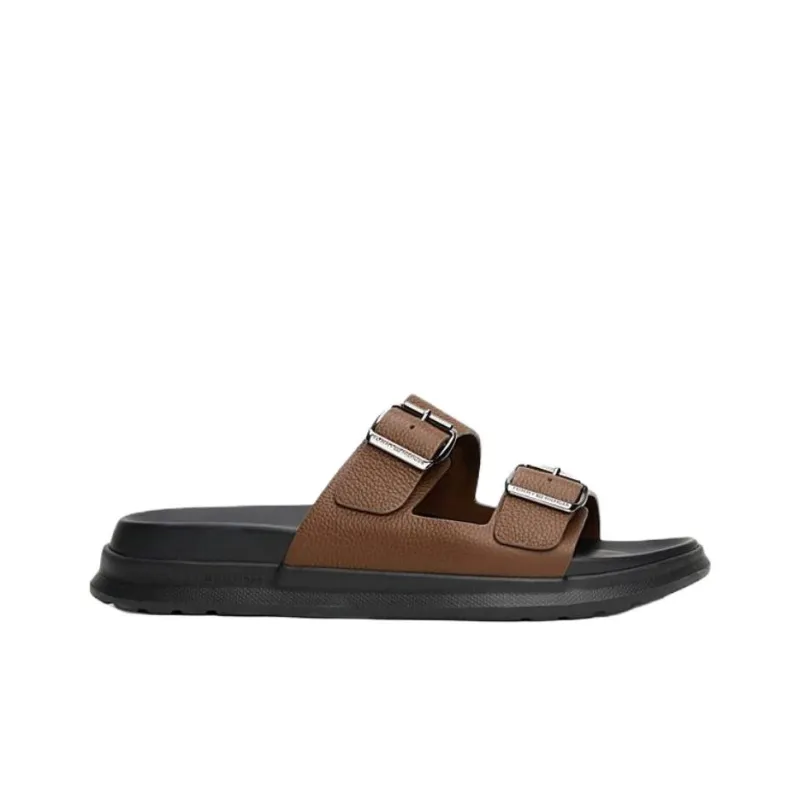 Tommy Hilfiger EVA Abrasion Resistant Slide Slippers Men's Brown-1
