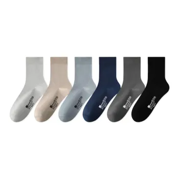 H YXIANG Mid Calf Socks Men's 6 Pack