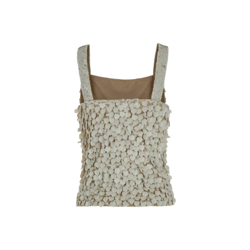 PAROSH Camisole Women's Beige Umber-1