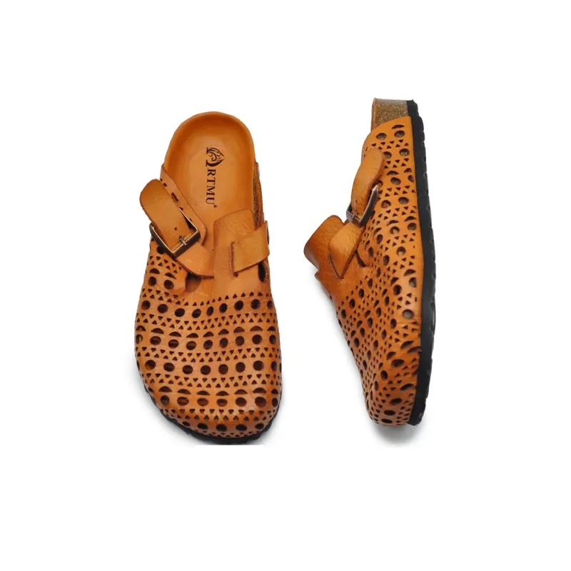 ARTMU Rubber Sole Closed Toe Slippers Women's-3