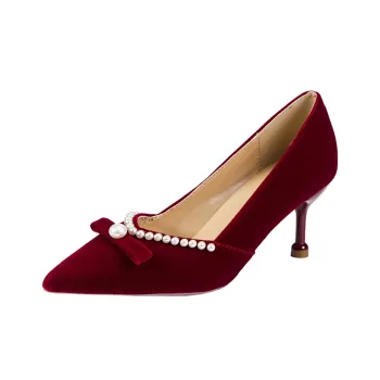 Zomila Slim Heel High Heels Women's Red