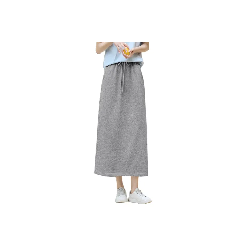 XWI Knit Long Skirts Women's Gray-0