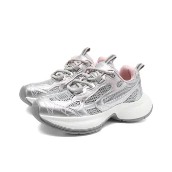 FOXER Low Top Chunky Sneakers Women's Pink/Silver