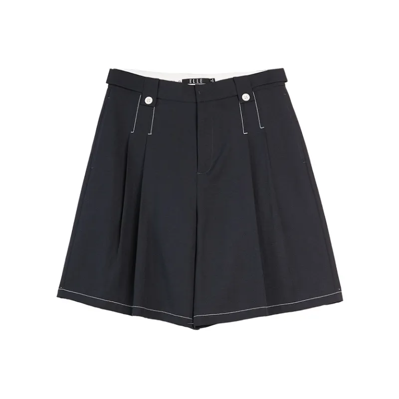 ELLE Casual Shorts Women's Navy Blue-0